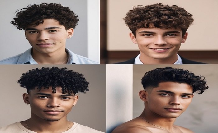 curly hair haircuts for men