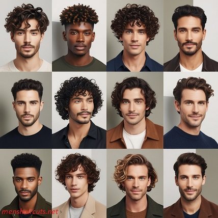 curly haircuts men