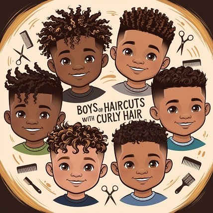 haircuts for boys with curly hair