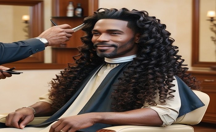 haircuts for long curly hair men